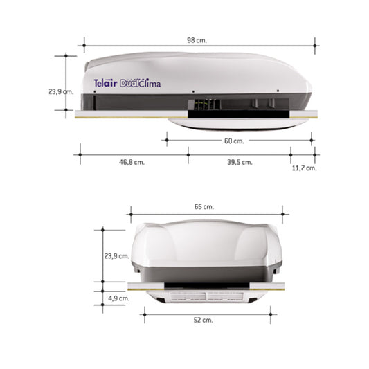 Telair DualClima 12500H dakairco met warmtepomp