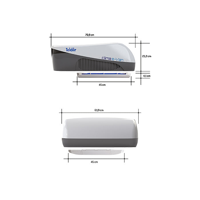 Telair Clima e-VAN 3 5400H dakairco met warmtepomp