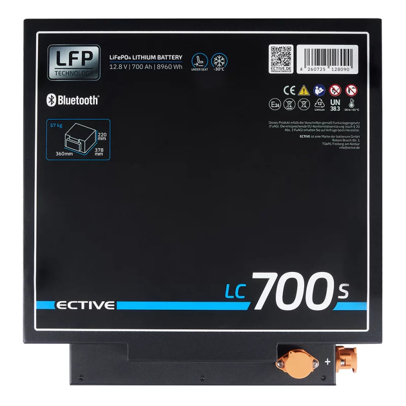 ECTIVE LC 700 S LT Under Seat – 700Ah LiFePO4 8960Wh